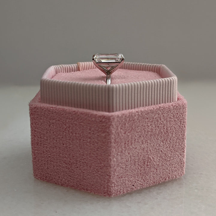 Shop the emerald cut solitaire engagement ring collection online