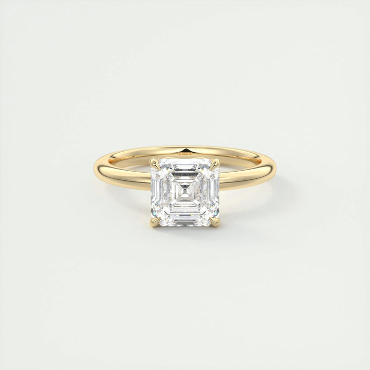 Shop asscher solitaire lab grown diamond engagement ring