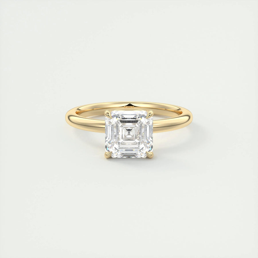 Shop asscher solitaire lab grown diamond engagement ring