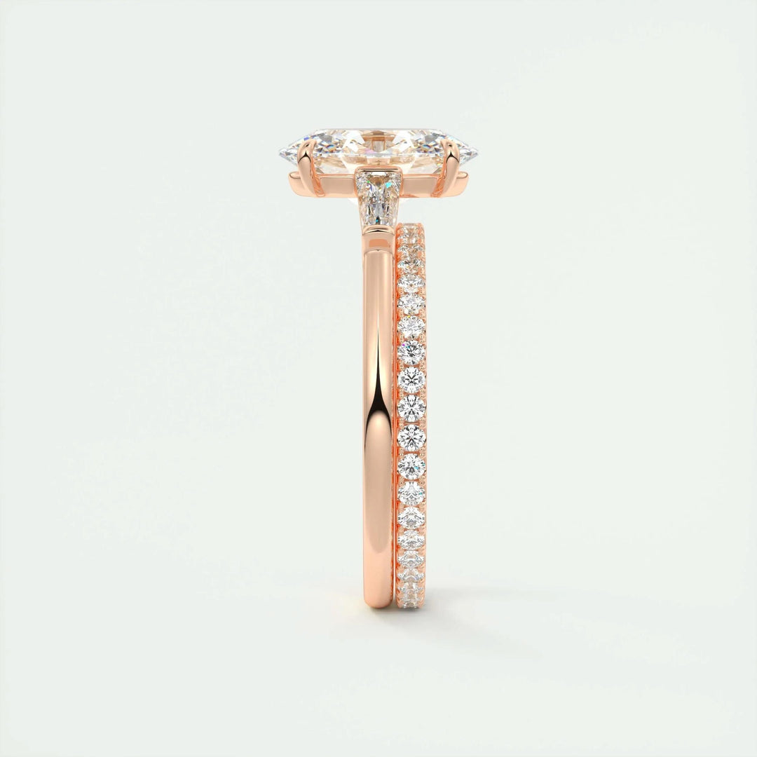 Shop the oval cut three stone engagement ring collection online