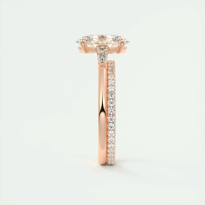 Shop the oval cut three stone engagement ring collection online
