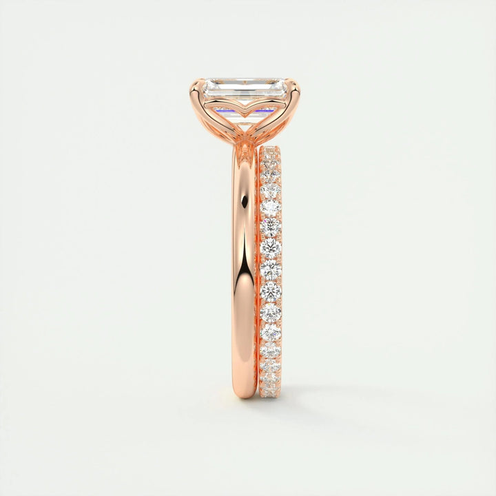 Shop emerald cut solitaire lab grown diamond engagement ring online