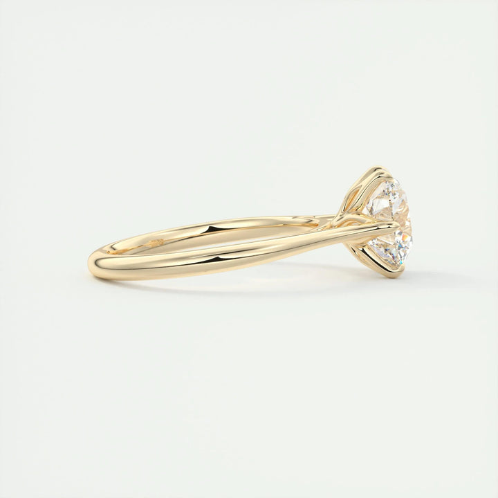 Shop round cut pave lab grown diamond engagement ring online