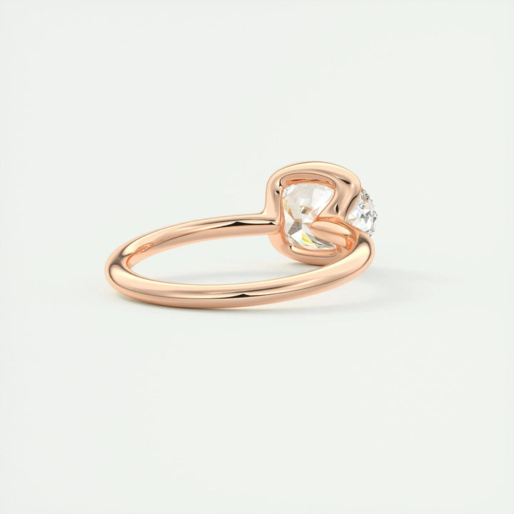 Classic oval bezel engagement ring crafted for everyday wear