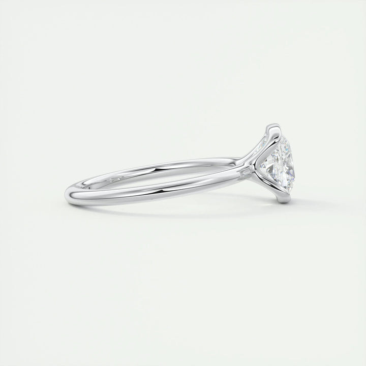 Premium cushion cut solitaire engagement ring crafted in solid gold