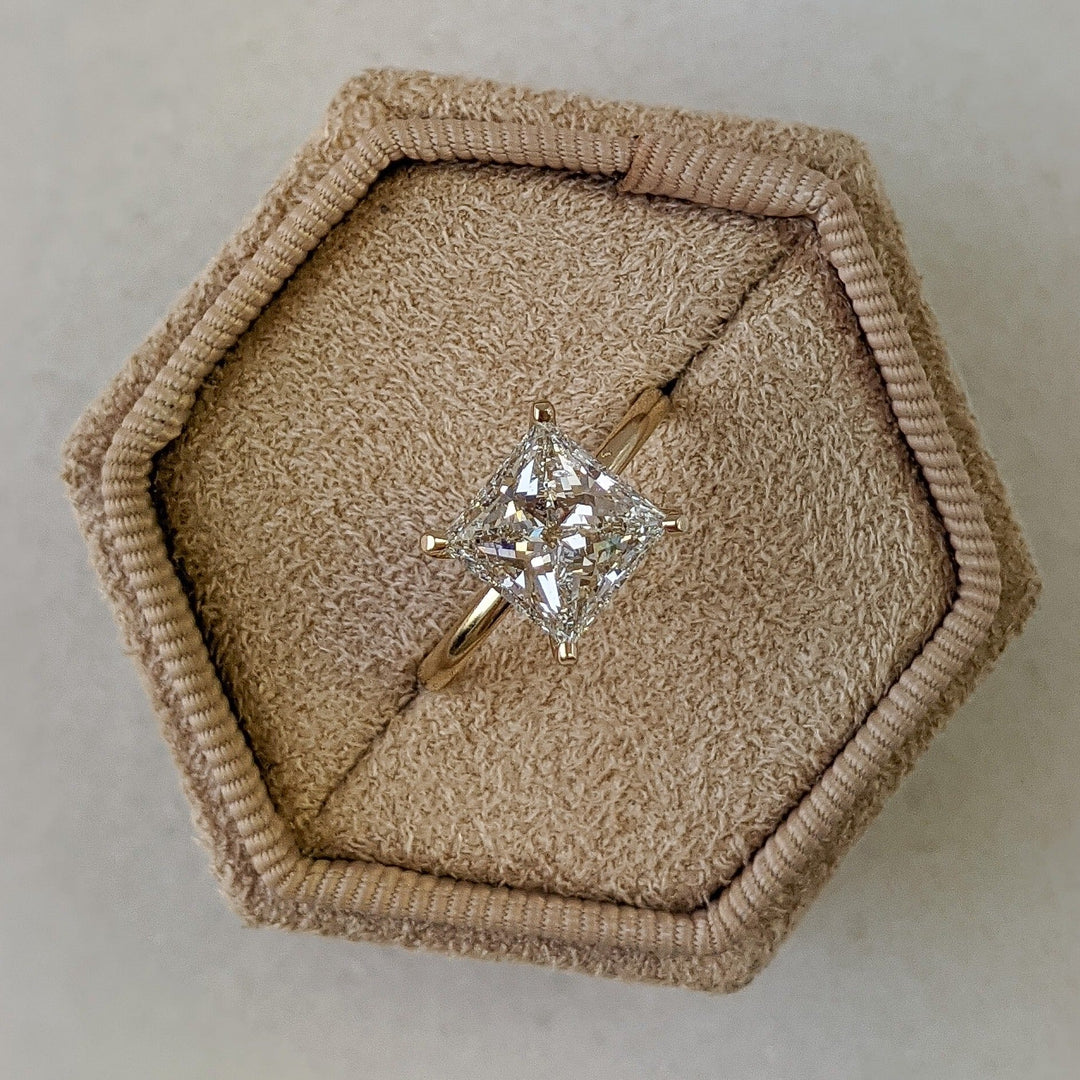 Shop princess solitaire lab grown diamond engagement ring