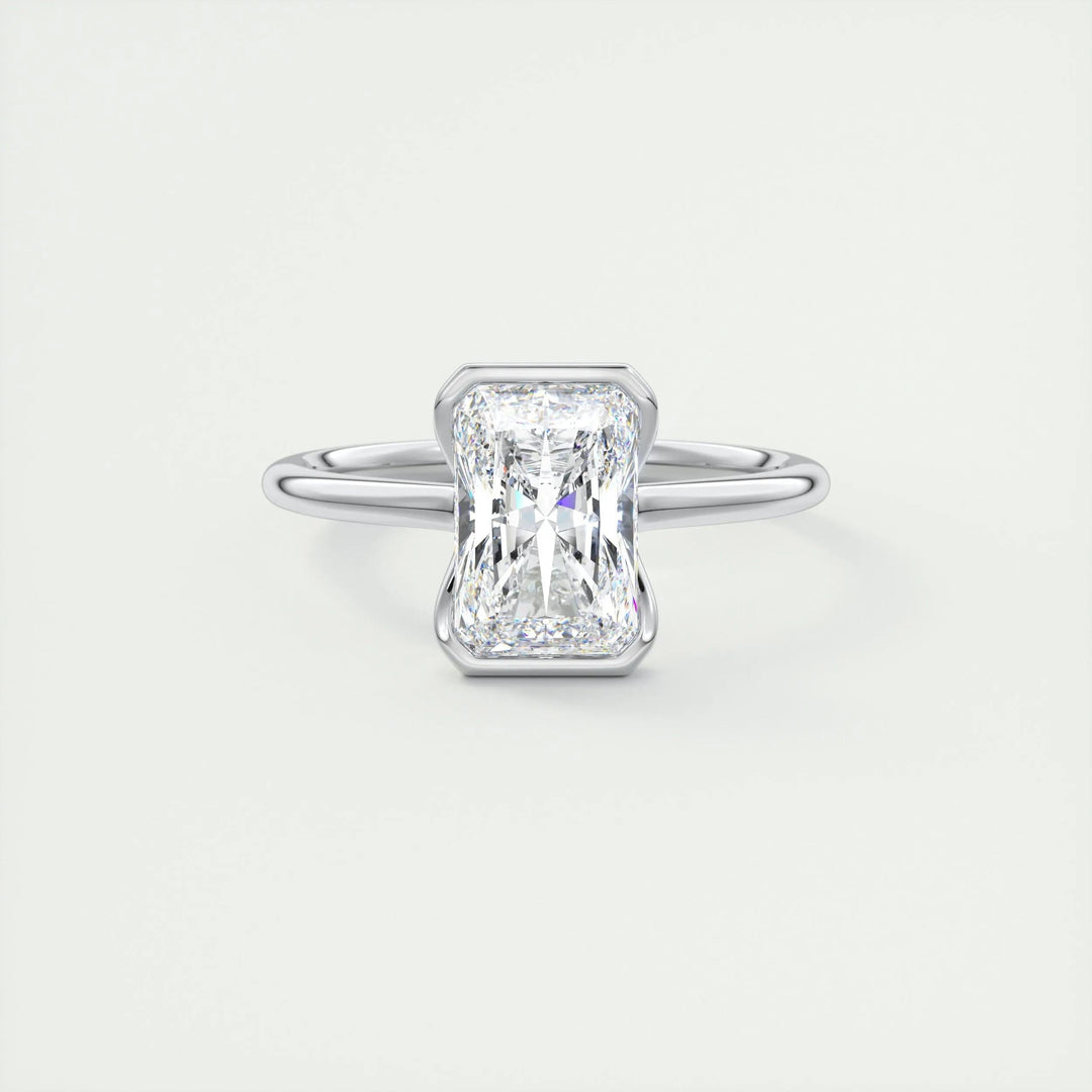 Buy 2CT radiant solitaire lab grown diamond engagement ring online