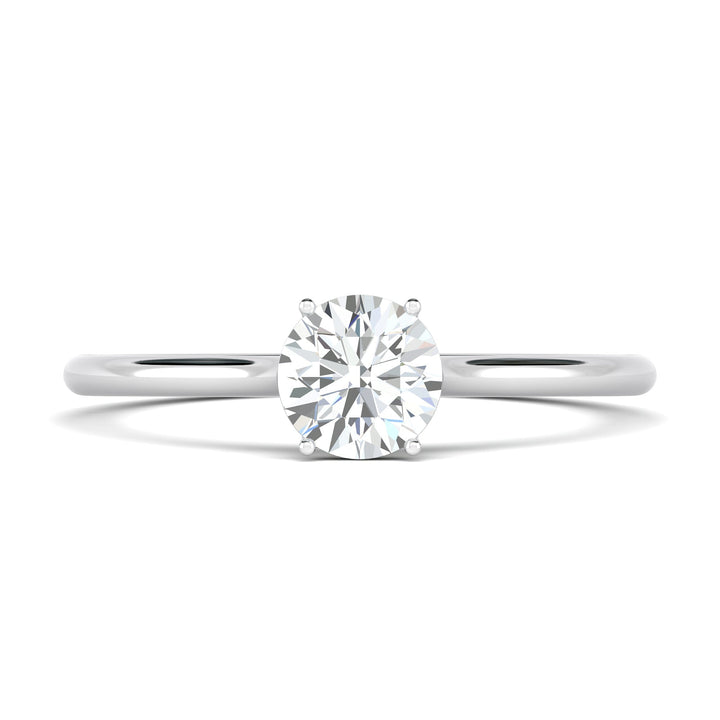Shop round solitaire lab grown diamond engagement ring