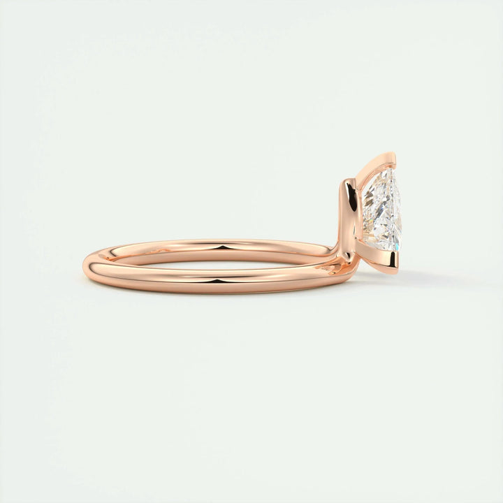 Classic trillion solitaire engagement ring crafted for everyday wear